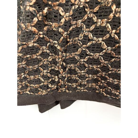 Free People New Romantics Joan of Arc knit tunic dress sweater copper thread XS - Picture 7 of 11